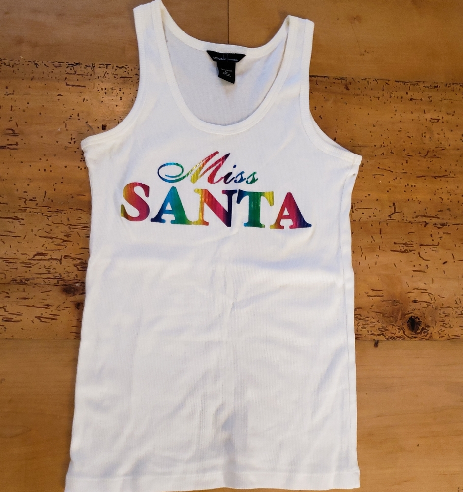VC Miss SANTA Tank Top Sz Med